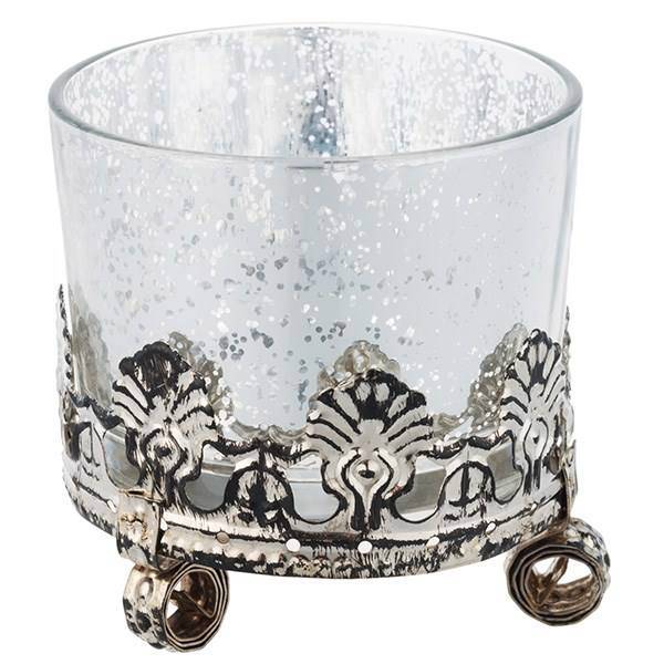 جاشمعی پایه کوتاه Biltema مدل نقره کد PRS-47419، Biltema Silver Short Base PRS-47419 Candle Holder