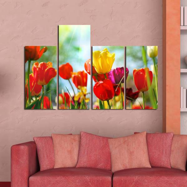 تابلو دیواری 4 تکه آفتاب کد TA1106، AFTAB TA1106 Tableau 4 Pcs