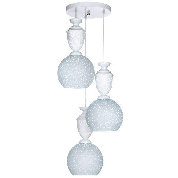 چراغ آویز چشمه نور 3 شعله کد G540/3H-WT، Cheshmeh Noor G540/3H-WT Three Branch Hanging Lamp