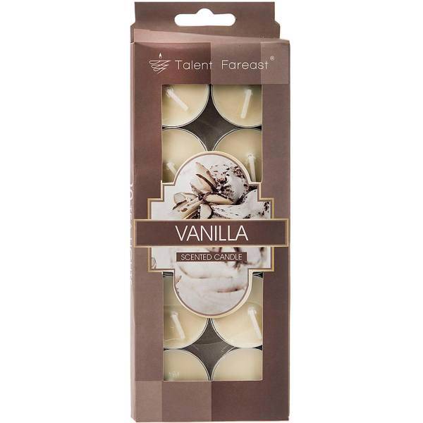 شمع وارمر تلنت فارست رایحه وانیل بسته 10 عددی، Talent Fareast Vanilla Candle Pack of 10