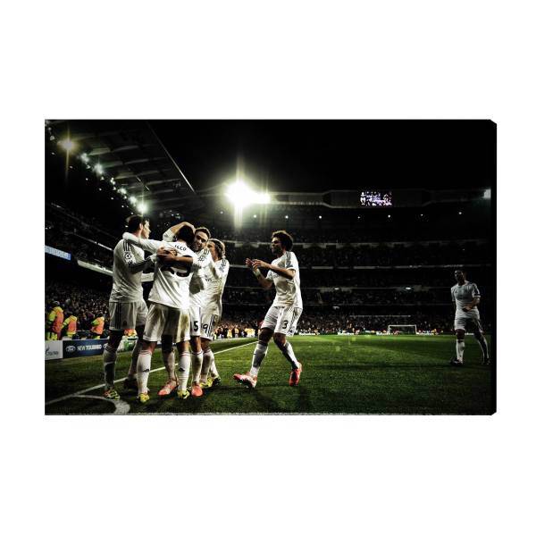 تابلو شاسی عرش مدل AS263 طرح real madrid سایز 20x30 سانتی متر