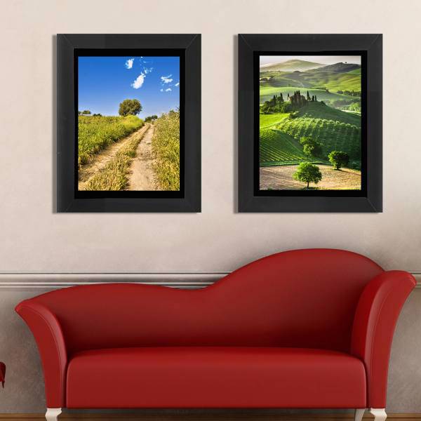 تابلو دیواری 2 تکه آفتاب کد TA5502-B