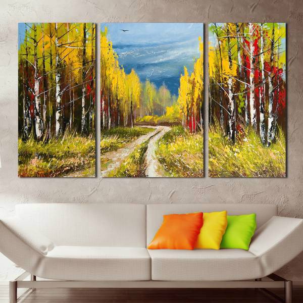 تابلوی دیواری 3 تکه بارمان مدل TA909، Barman TA909 Tableau 3 Pcs