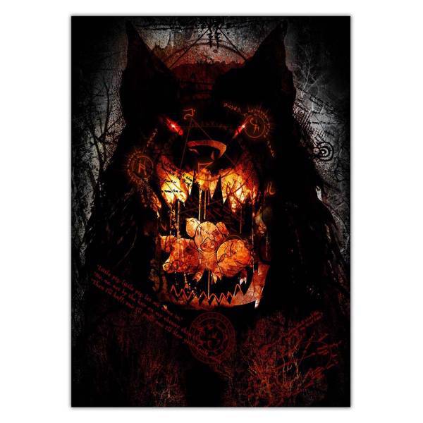 تابلو شاسی ونسونی طرح DarkTale سایز 70 × 50، Wensoni DarkTale Size Chassis 50 x 70