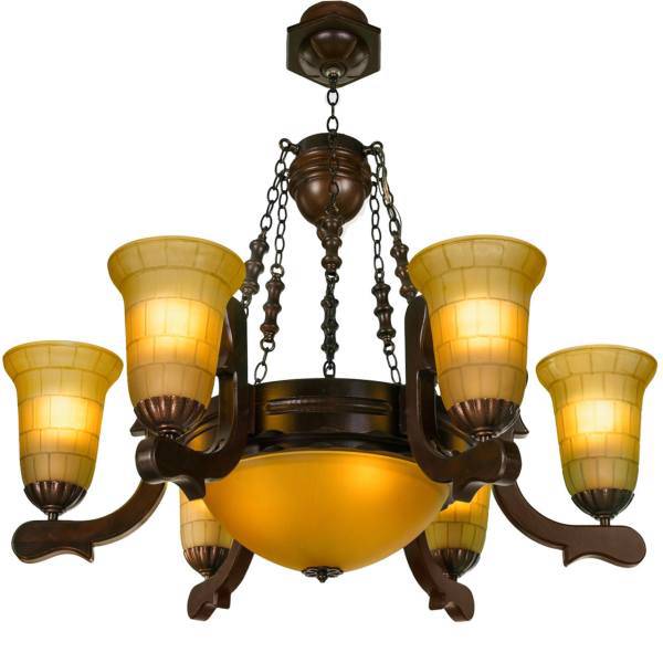 لوستر دارکار مدل رومینا 6 شعله کد 261، Darkar 261 Romina Six Branches Chandelier