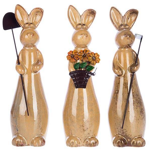 مجسمه خواهر و برادرهای خرگوش سه عددی، Brothers And Sister Rabbit 3 Pieces Statue