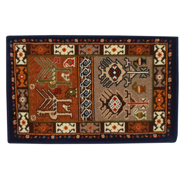 پادری ماشینی کویر طرح شاهسون مدل MT-KP121، Kavir MT-KP121 Shahsavan Machine Made Rugs