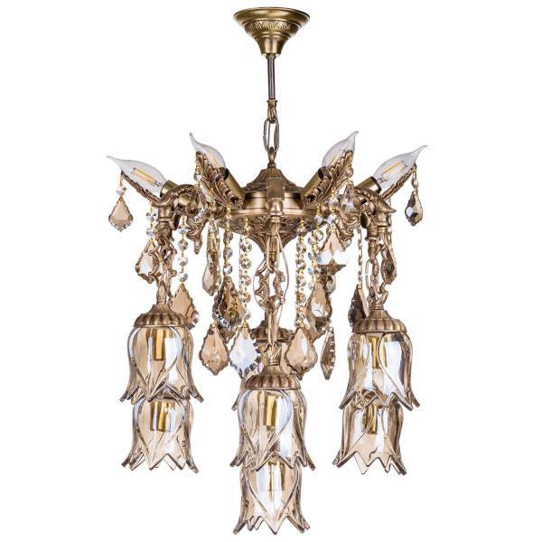 لوستر چشمه نور 13 شعله کد C2745/13، Cheshmeh Noor C2745/13 Thirteen Flames Chandelier