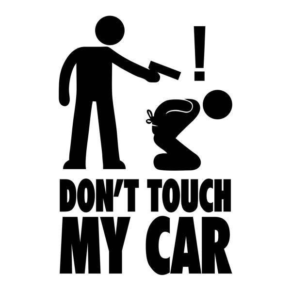 استیکر خودرو ونسونی طرح Dont Touch My Car، Wensoni Dont Touch My Car Sticker