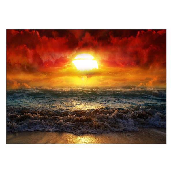 تابلو شاسی ونسونی طرح Sunset Beach سایز 50x70 سانتی متر، Wensoni Sunset Beach Chassis Size 50 x 70 Cm