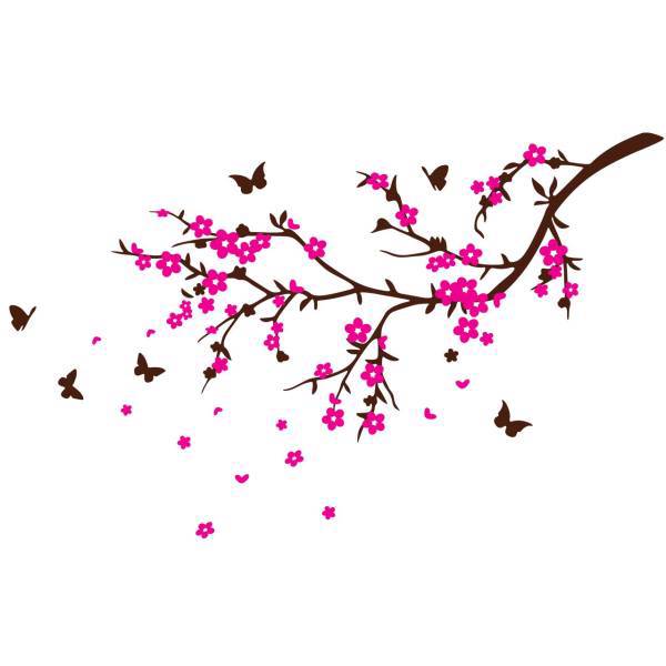 استیکر پدیده شاپ طرح شکوفه آلبالو، Padidehshop Cherry Blossom Sticker