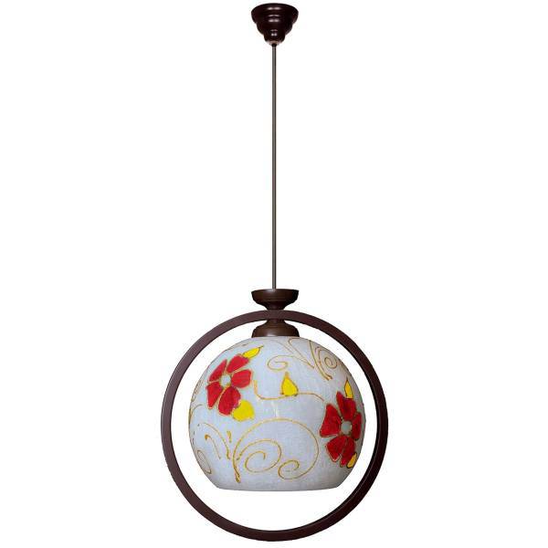 چراغ آویز چشمه نور 1 شعله کد 515/1H، Cheshmeh Noor 515/1H One Branch Hanging Lamp