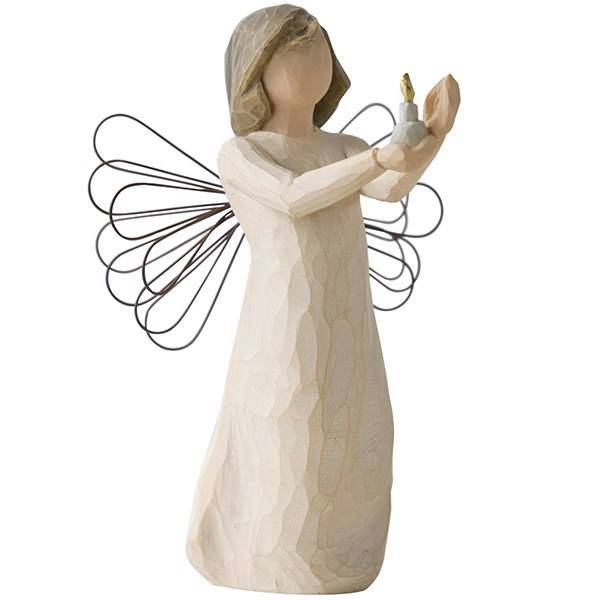 مجسمه ویلو تری مدل فرشته امید نو، Willow Tree Angel Of Hope New 26235 Statue