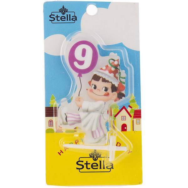 شمع استلا مدل 909-262 طرح عدد 9، Stella 262-909 Candle