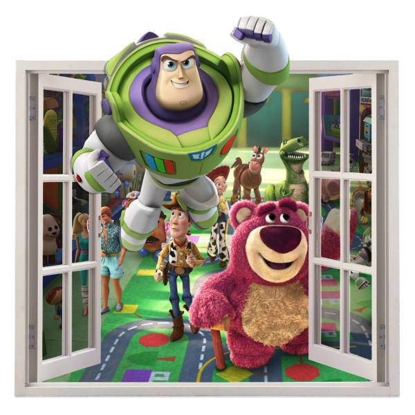 استیکر سه بعدی سالسو طرح داستان اسباب بازی ها، Salso Toys Story 3D Wall Sticker