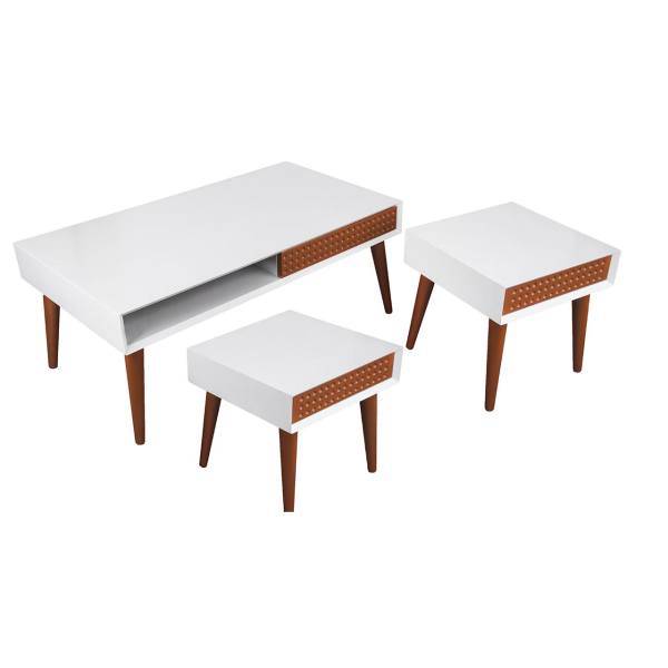 میز جلومبلی و مجموعه ی 2 عددی عسلی کارینو مدل EG316، Karino EG316 coffee Table and 2pcs end Table