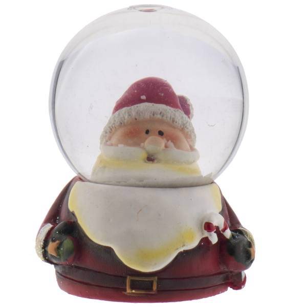 گوی برفی شیشه‌ای هستی لاکسی مدل بابانوئل سایز کوچک، Hostiluxi 161-1 Santa Claus Globe Size Small