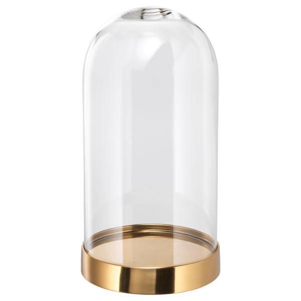 ظرف دکوری شیشه ای ایکیا مدل BEGAVNING سایز 26، Ikea BEGAVNING Glass dome with base