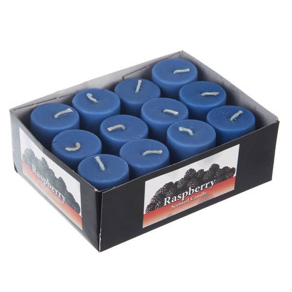 شمع مدل Raspberry بسته 12 عددی، Raspberry Candle Pack of 12