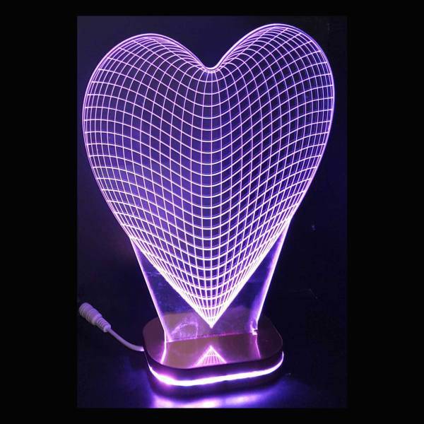 چراغ خواب سه بعدی هفت رنگ کدpb_007