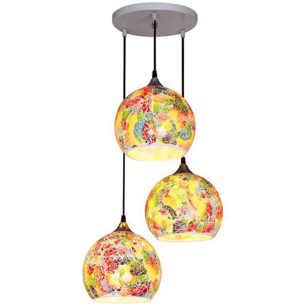 چراغ آویز چشمه نور 3 شعله کد 1278/3H-MIX، Cheshmeh Noor 1278/3H-MIX Three Branch Hanging Lamp