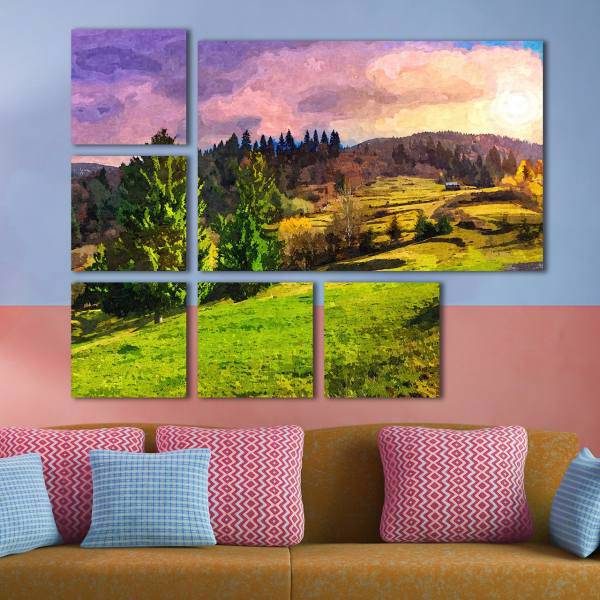 تابلوی دیواری 6 تکه بارمان مدل TA4903، Barman TA4903 Tableau 6 Pcs