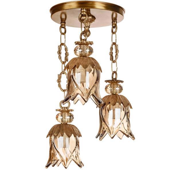 چراغ آویز چشمه نور 3 شعله کد C2774/3H، Cheshmeh Noor C2774/3H Three Flames Hanging Lamp