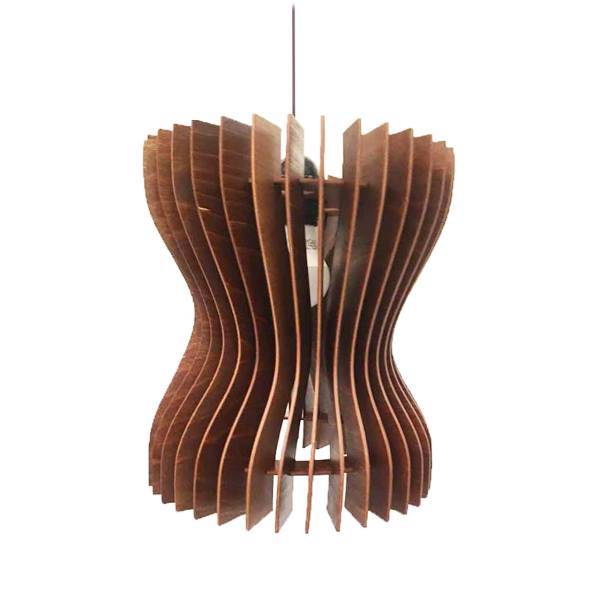 چراغ آویز چوبی پاراگالری کد 19، paragallery wooden light