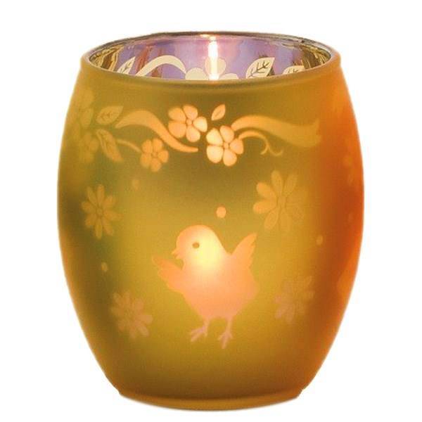 جاشمعی لیوانی ینکی کندل مدل پرنده با آو، Yankee Candle Glass Ba Av Chick Candle Holder