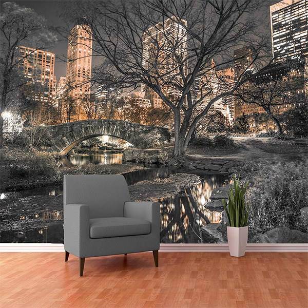 کاغذ دیواری 1وال مدل پارک مرکزی، 1Wall Giant Mural Central Park Wallpaper