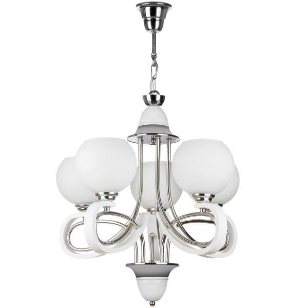 لوستر چشمه نور 5 شعله کد 835/5WT، Cheshmeh Noor 835/5WT Five Flames Chandelier