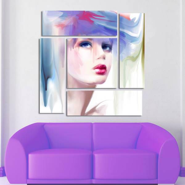 تابلوی دیواری 5 تکه بارمان مدل TA-411، Barman TA-411 Tableau 5 Pcs