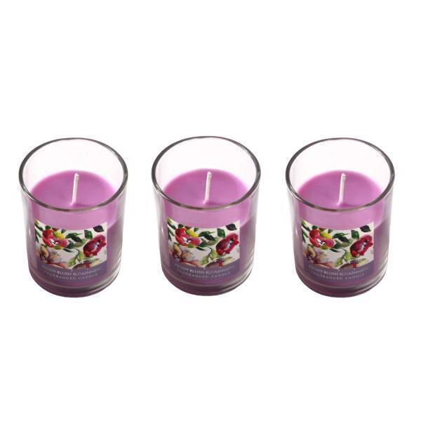 شمع رهام مدل Peony کد 9005 بسته 3 عددی، Roham Peony 9005 Candle- 3 Pcs