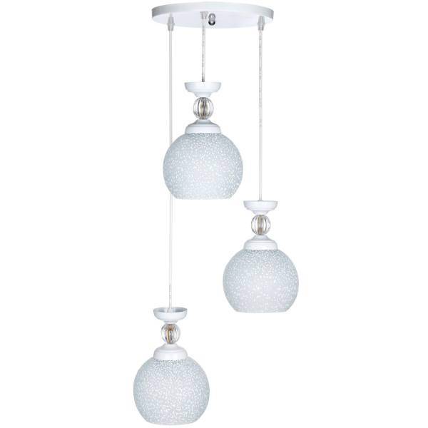 چراغ آویز چشمه نور 3 شعله کد G531/3H-WT، Cheshmeh Noor G531/3H-WT Three Branch Hanging Lamp