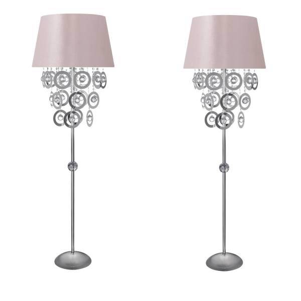 آباژور ایستاده دیلایت مدل Asal Silver Sx2 بسته 2 عددی، Delight Asal Silver Sx2 Standing Lamp Pack Of 2