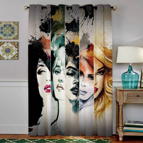 پرده مخمل رنس مدل C4-50028 ارتفاع 190 سانتی متر، Rence C4-50028 Curtain 190 cm