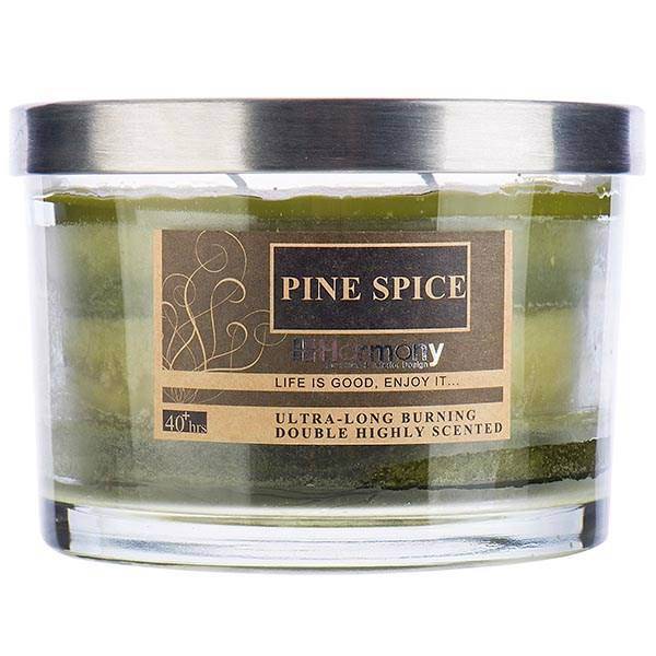 شمع هارمونی مدل پاین اسپایس گرین کد SP-UJ118GN، Harmony Pine Spice Green SP-UJ118GN Candle