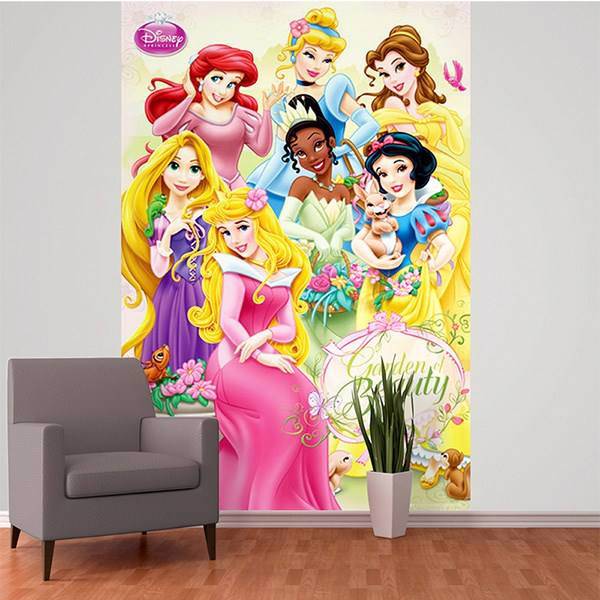 کاغذ دیواری 1وال مدل شاهزاره های دیزنی، 1Wall Deco Mural Disney Princess Wallpaper