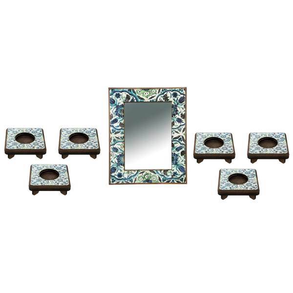 مجموعه ظروف هفت سین 7 پارچه گره کد 3-8710، Gereh 8710-3 Haft Seen Set 7 Pcs