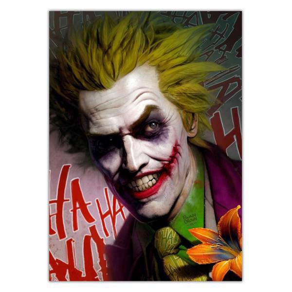 تابلو شاسی ونسونی طرح Griny Joker سایز 30 × 40، Wensoni Griny Joker Chassis 40 x 30