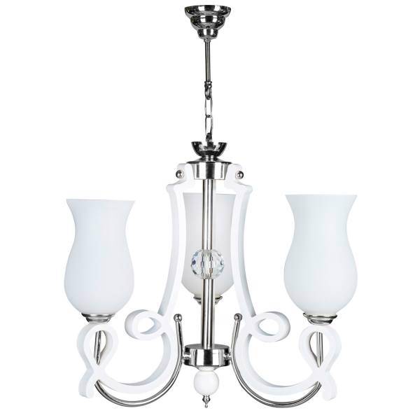 لوستر چشمه نور 3 شعله کد A831/3-WT، Cheshmeh Noor A831/3-WT Three Branches Chandelier