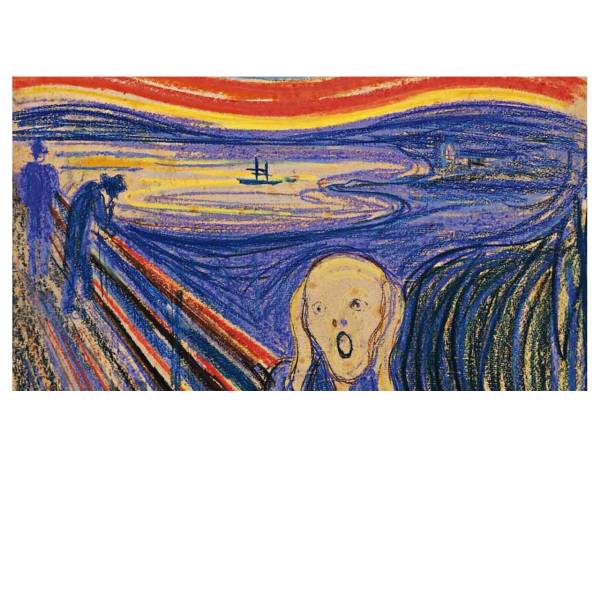 تابلوی گرافیتی طرح Munch The Scream سایز 50 × 70، Graffity Munch The Scream Chassis 70 x 50