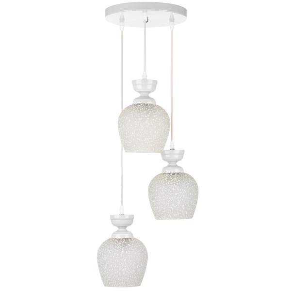 چراغ آویز چشمه نور سه شعله کدG554/3H-WT، Cheshmeh Noor G554/3H-WT three Flame Hanging Lamp