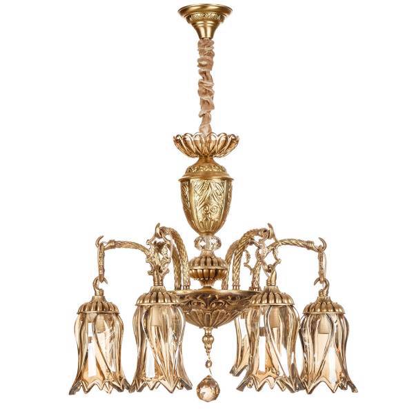 لوستر چشمه نور 6 شعله کد C2777، Cheshmeh Noor C2777/6 Six Flames Chandelier