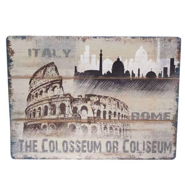 تابلو شاسی هوم استایل مدل Rome سایز 40x30 سانتی متر، HomeStyle Rome Wood Chassis Size 40x30 Cm