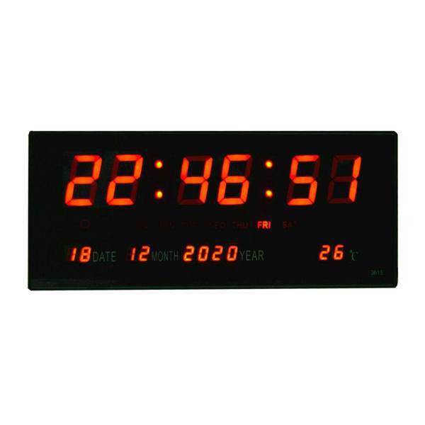 ساعت دیواری دیجیتال بزرگ کایزینگ مدل 3615، Caixing 3615 large Digital Wall Clock