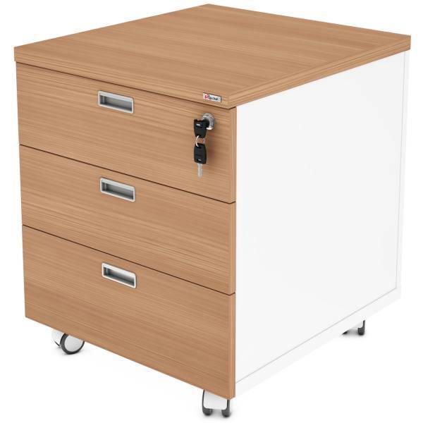 فایل کشویی چرخ‌دار محیط آرا مدل Quick 9085N-0106، Mohitara Quick 9085N-0106 Wheeled Drawer Filing Cabinet