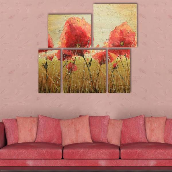 تابلو دیواری 5 تکه آریکان کد TA6002