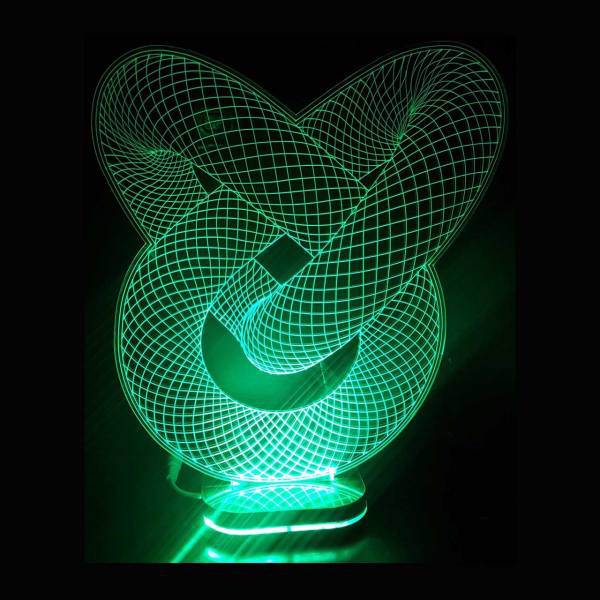 چراغ خواب سه بعدی هفت رنگ کدpb_005