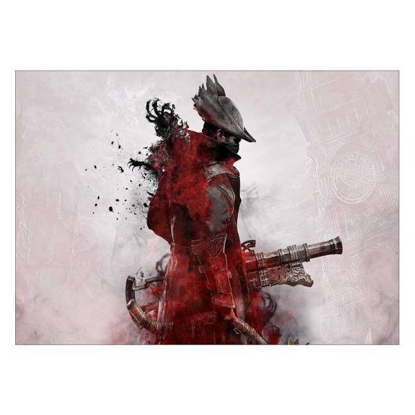 تابلو شاسی ونسونی طرح Bloody Warrior سایز 70 × 50، Wensoni Bloody Warrior Chassis Size 50 x 70